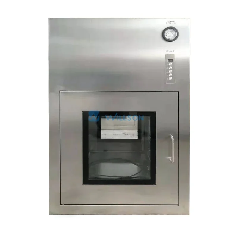 Pass Through Box Transfer Window Stainless Steel Laboratory Interlock Door Dynamic Through Pass Box