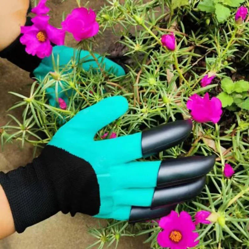 Guantes de excavación, jardinería, inmersión, trabajo, garras, plantación de flores vegetales y guantes de jardín de hierba, guantes de garras de