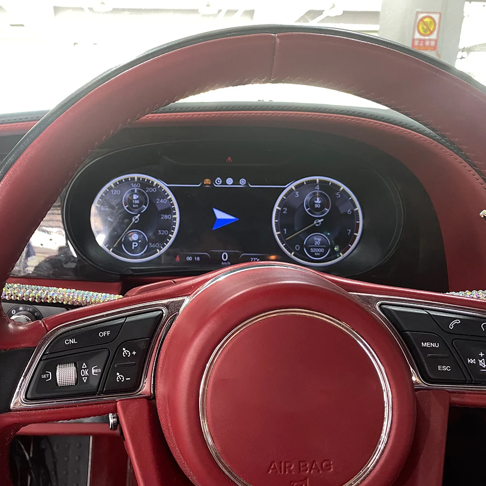 Digital Cluster For Bentley Series Flying Spur Continental GT 2012-2017 LCD Instrument Panel Car Dashboard Speed Meter Screen