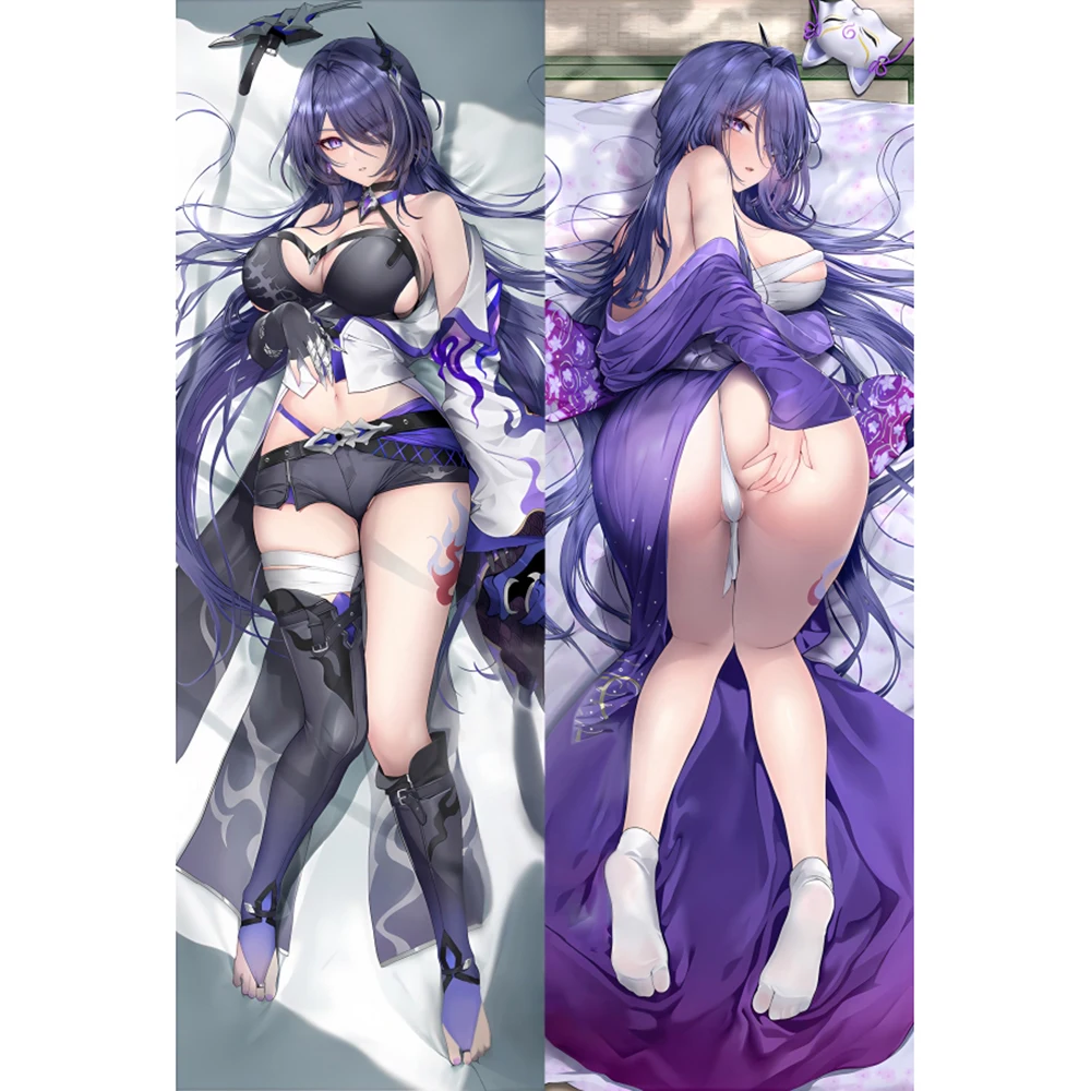 Acheron Honkai: ستار السكك الحديدية أنيمي أوتاكو الوسائد تأثيري الوجهين Dakimakura وسادة حالة العناق.. غطاء وسائد الفراش