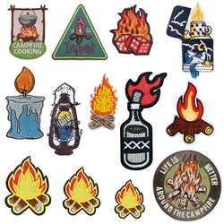 Lighter Bonfire Emblem Clothing Accessories Badge Sticker Embroidered Embroidery Sticker Iron-on Patches