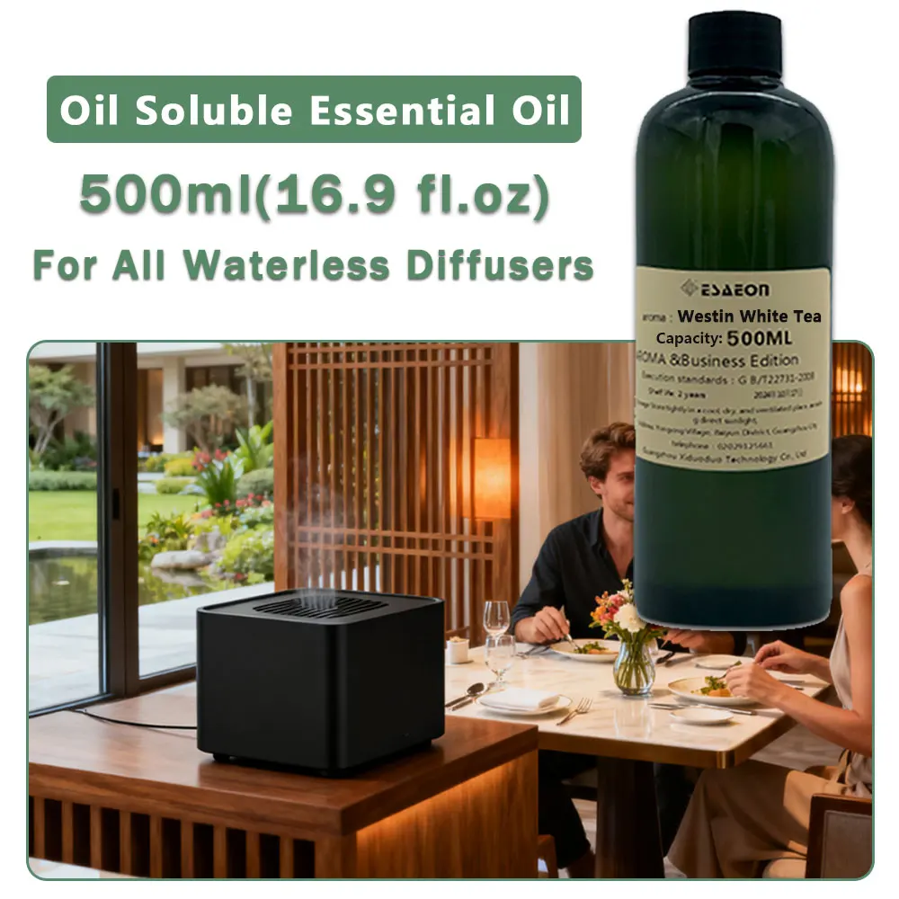 ESAEON Hotel Aroma Machine Oils - Essential Oil For All Waterless Aromatherapy Machines, Westin White Tea - 500ML (16.9 fl.oz)