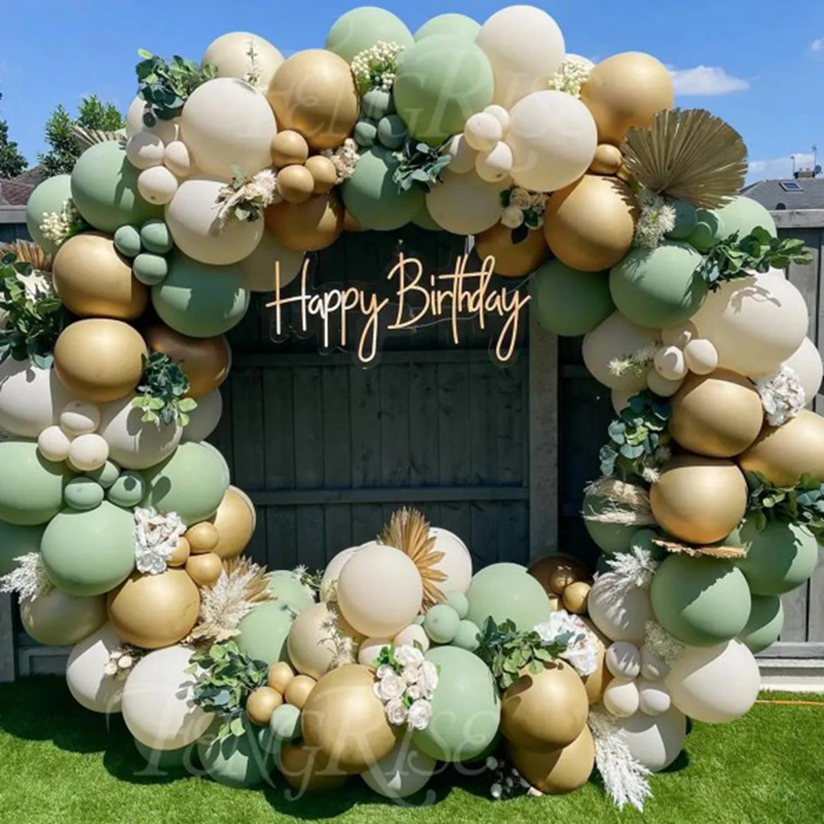 Green Balloon Garland Arch Kit Birthday Party Decoration Kids Latex Balloon Jungle Safari Party Decorations Boy Baby Shower