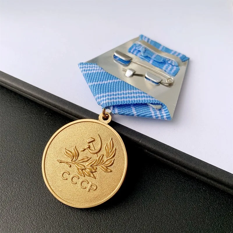 Soviet coat of arms, medal for rescuing the drowning, medal of honor, metal medal, replica