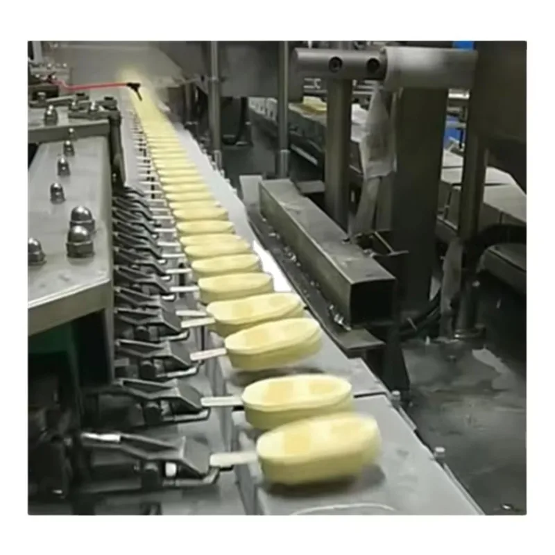 Industrial Full Automatic Stick Ice Cream Line Ice Lollipop Popsicle Maker Machine Customized Capacity For Frozen Food Factory