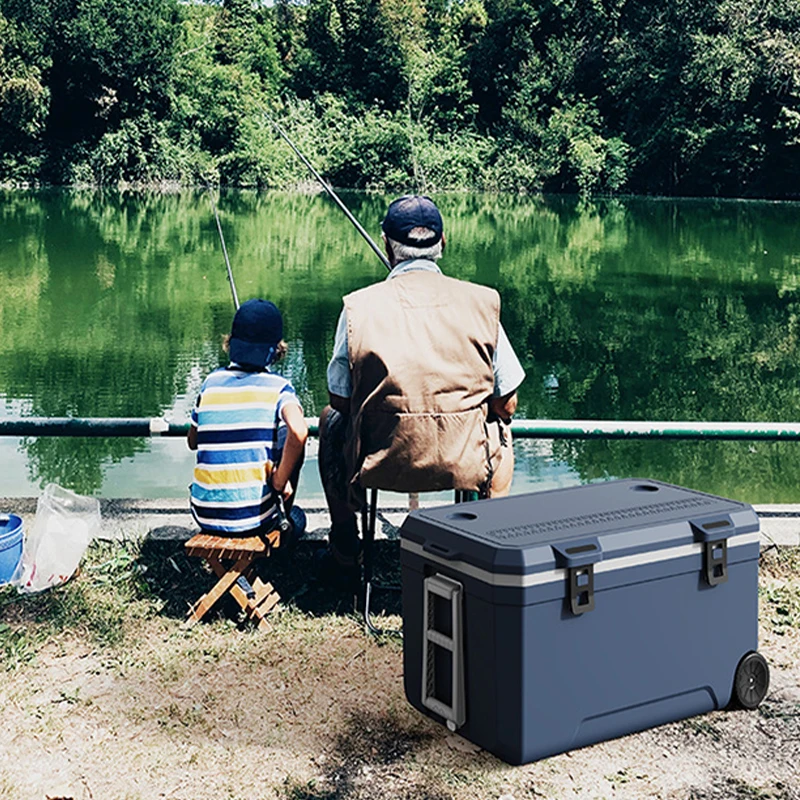 Insulated ice cooler box, for camping, outdoor, fishing, picnic, beer, 70L, c046