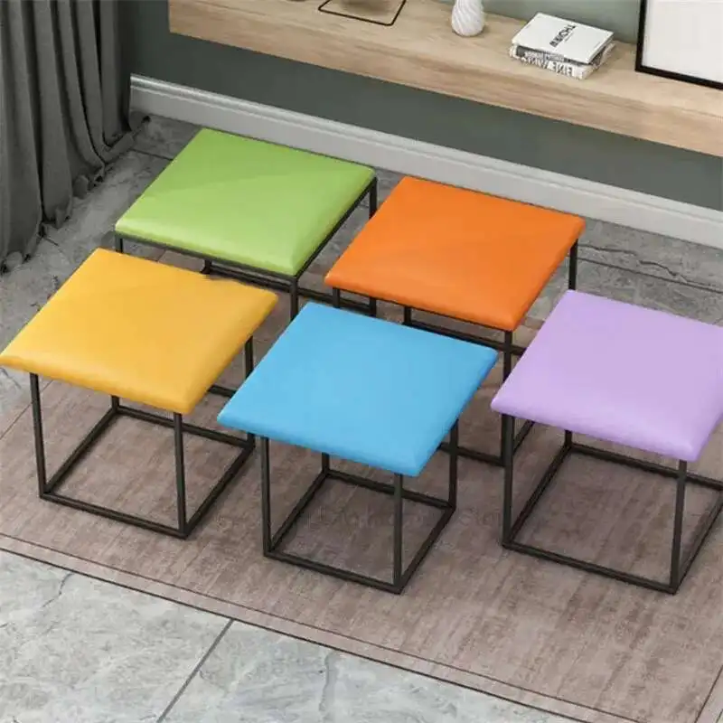 

Nordic 5 in 1 Combination Stool Creative Stackable Stools Living Room Sofa Step Stool Shoe Changing Stool Bedroom Vanity Chair