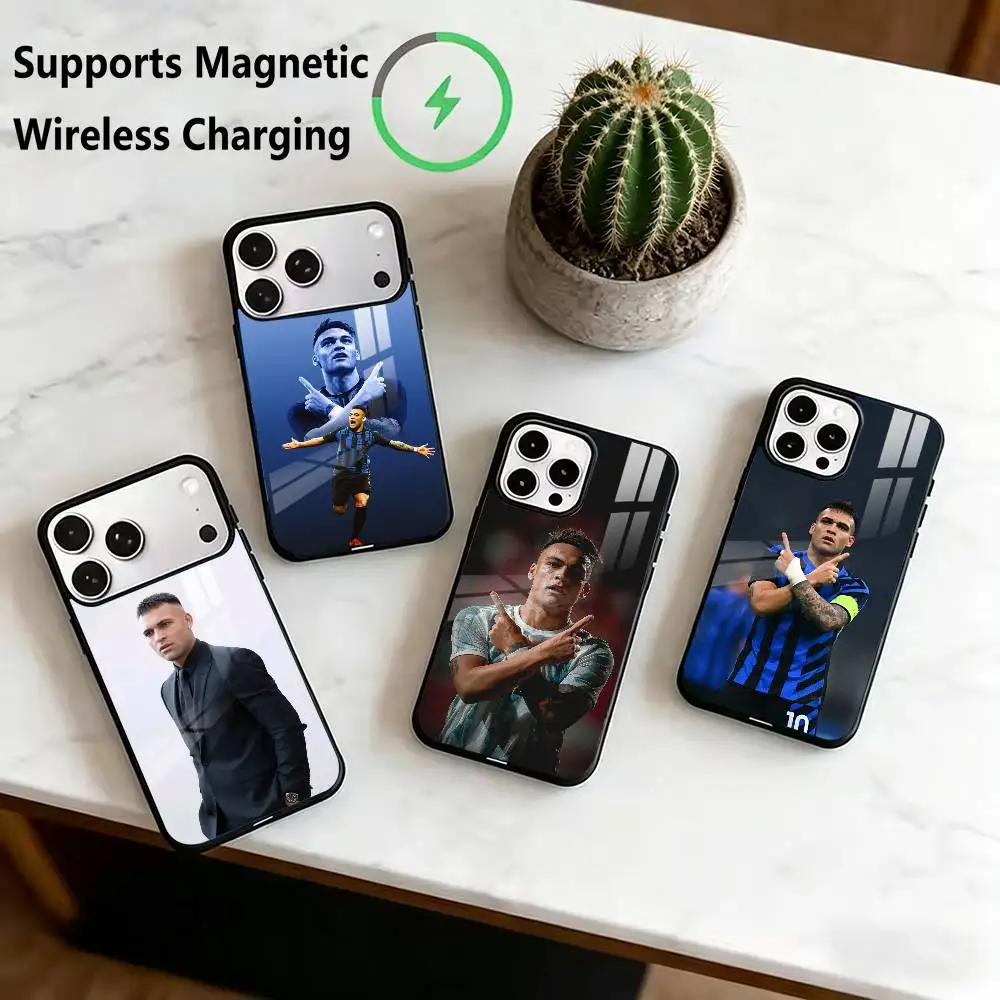 

Lautaro-O Martinez Football Sports Phone Case For iPhone17,16,15,14,13,12,11 Plus,Pro Supports Magnetic Wireless Charging