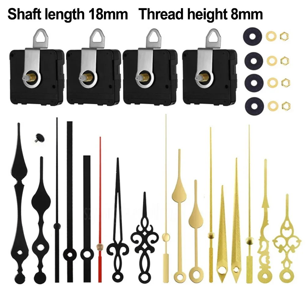 Clock Making Kit DIY Clock Movement DIY Clock Design 6 Pairs Metal Hands Artistic Timekeeping Solutions For Clock Repair
