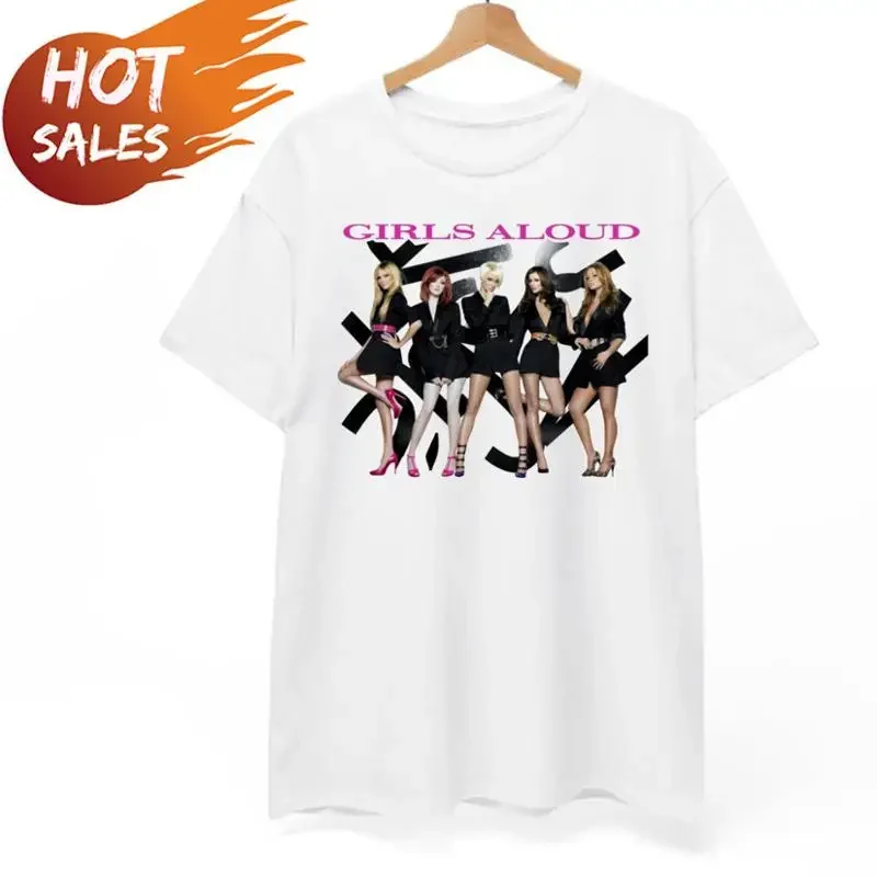 Girls Aloud Band White Color Cotton Size S To 4Xl T Shirt Kk257