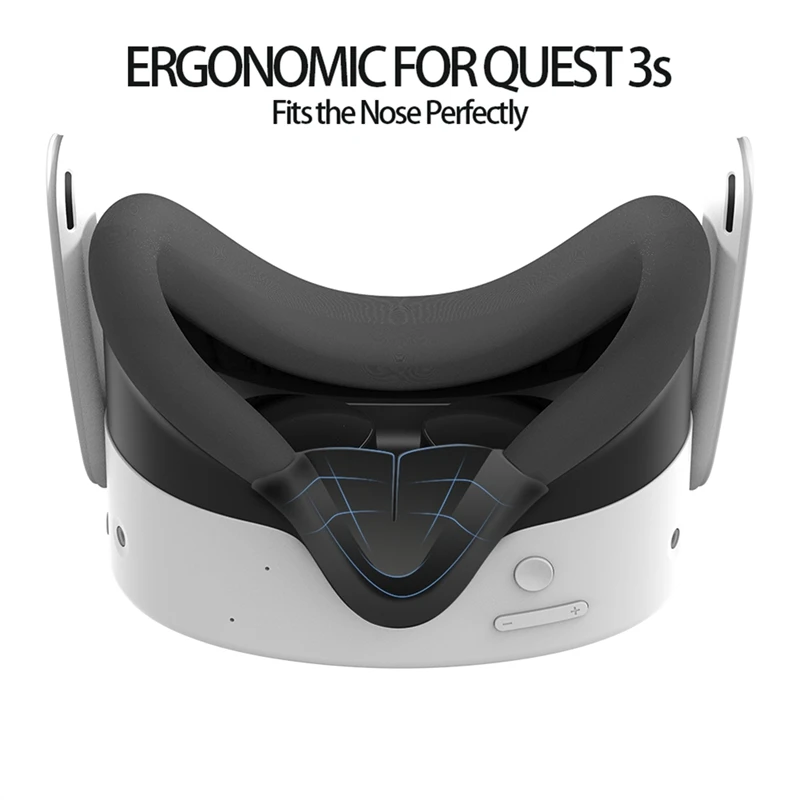 For Meta Quest 3S Silicone Nose Pad VR Headset Anti-Sweat Replacement Nose Cover For Meta Quest 3S VR Accessories