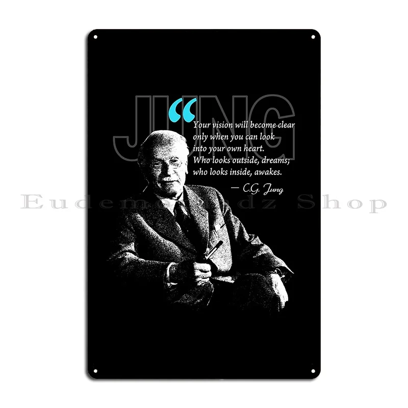 A Quote From Carl Gustav Jung Quote Dreams Metal Sign Cinema Club Bar Club Custom Living Room Tin Sign Poster