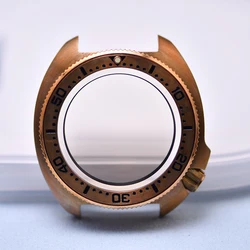 HEIMDALLR Watch Modify Parts Vinatge 45mm CUSN8 Bronze Turtle 6105 Diver Watch Case Sapphire Glass Suitable For NH35/36 Movement