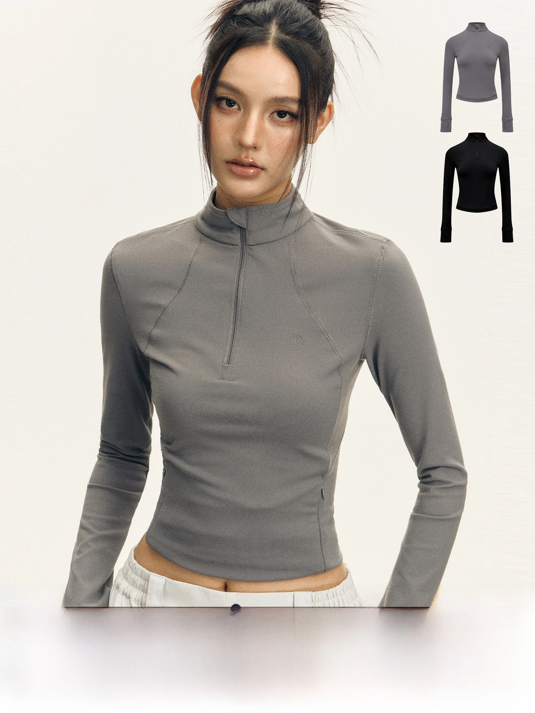 

Ariseism American Retro Sle Long Sve Yoga Top Women's Slim Fit T-irt Casual Wear Nylon Fabric Autumn New Arrival