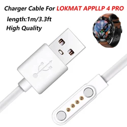 Cable for LOKMAT APPLLP 4 PRO smart watch charger Cable portable power replace Strap For APPLLP 4 PRO Smart watch Accessories
