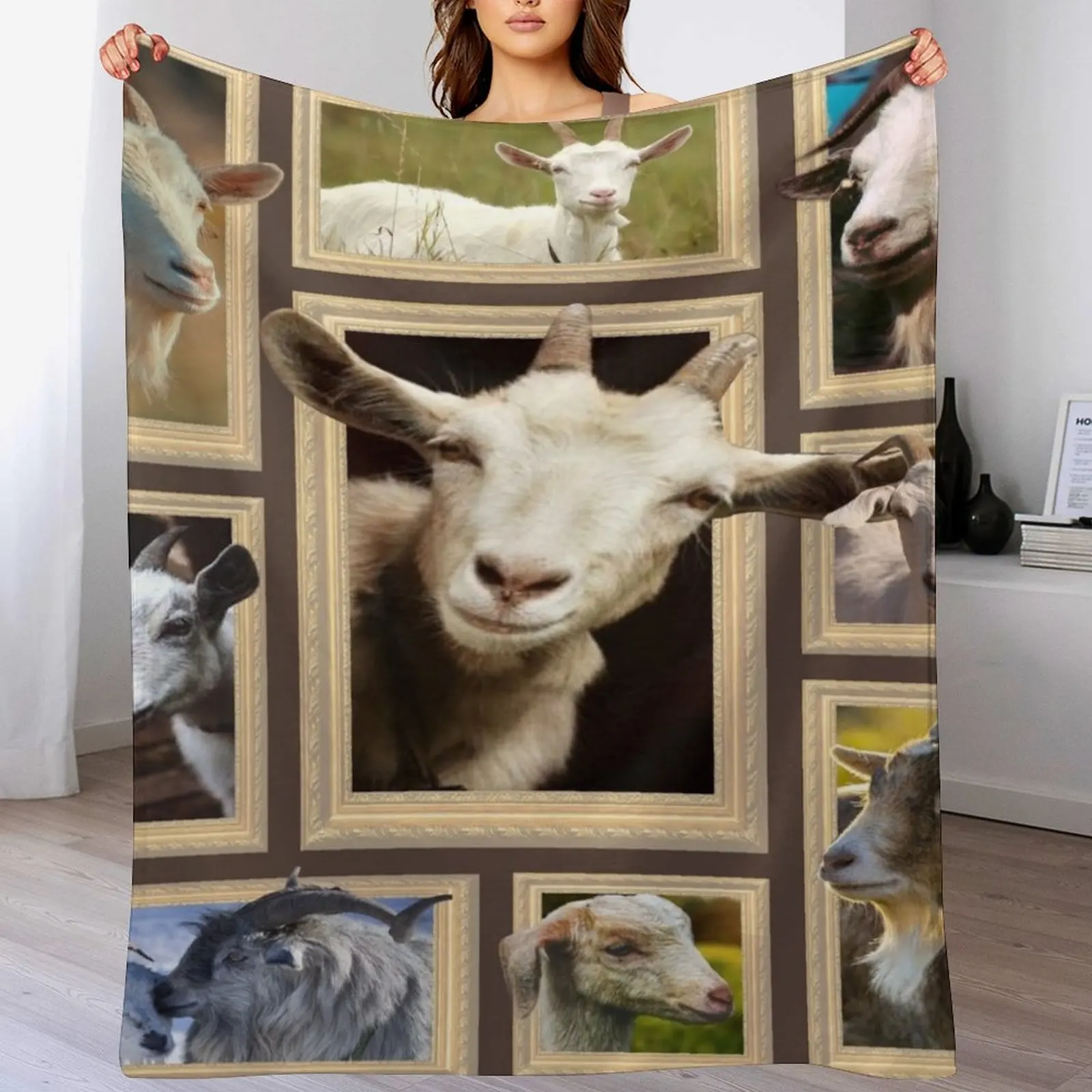 

Goat Cute For Lovers Throw Blanket Luxury Designer Weighted Blankets