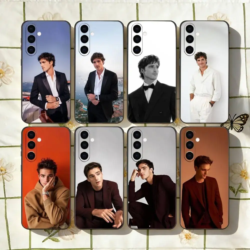 Jacob Elordi Actor Model Phone Case Black Silicone Soft For Samsung Galaxy A73,A72,A71,A70,A53,A52,A51