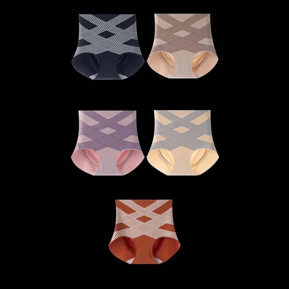 하이웨이스트 여성용 엉덩이 리프팅 팬티 거들 팬티 허리 트레이너 슬리밍 언더팬츠 심리스 복부 조임