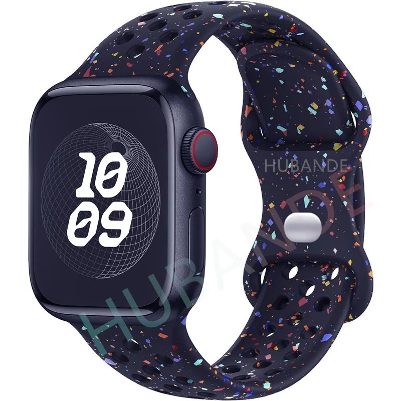 Armband für Apple Watch Band 44mm 49mm 45mm 40mm 41mm 38mm 42mm Correa Atmungsaktives Sportarmband iWatch Serie 8 SE 7 6 5 9 Ultra