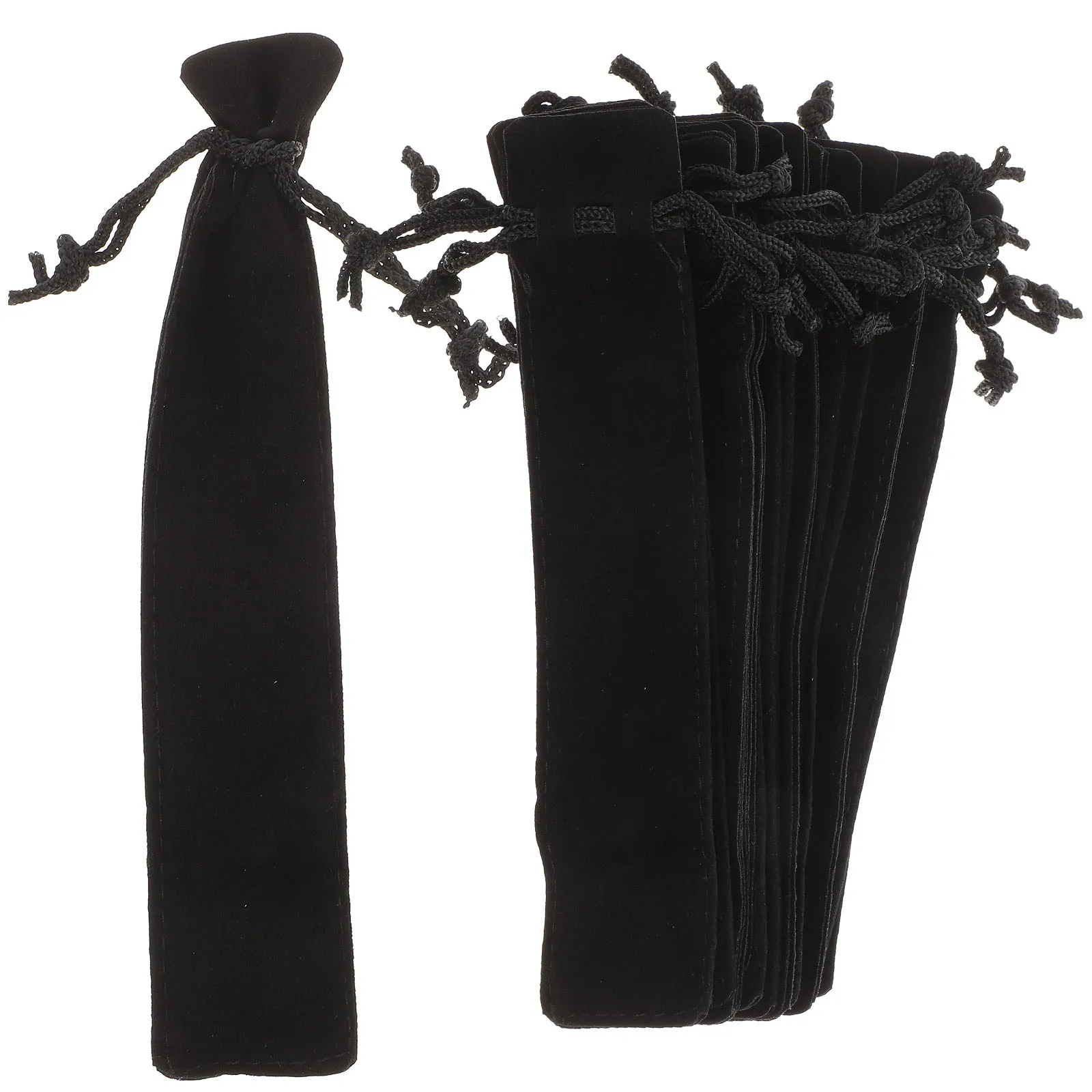 15Pcs Lint Pen Pouch Drawstring Closure Dust-Resistant Pen Bag for Fountain Pens Ballpoint Protection Travel Use