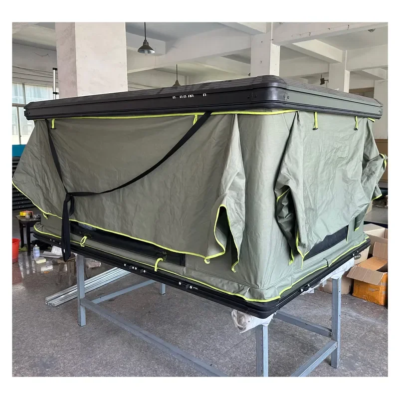 Car Rooftop Tent Polycotton Waterproof Quick-Open 4x4 Off-road Foldable Car Truck Soft Shell Outdoor Camping Tent