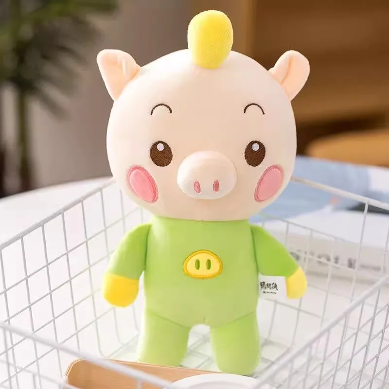 GGBond Pigu Xia Piggy Warrior Super fuerte máquina de garra de dibujos animados muñeca de peluche niños regalo de cumpleaños para amigos