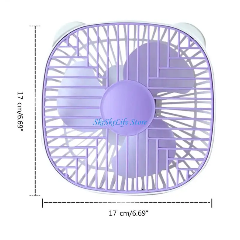 E65E 1 velocidad 7 pulgadas 5V ventilador ventilador techo mini ventiladores escritorio USB para acampar