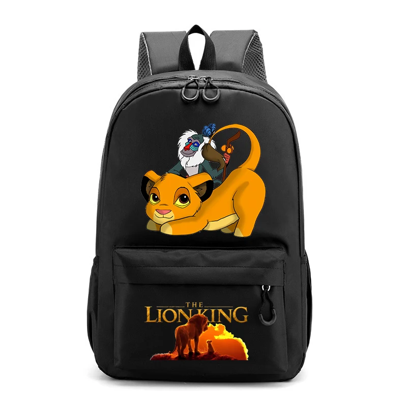 Mufasa The Lion King Kids Childern School Bag Disney Movie Cartoon Print Backpack Rucksack Student Knapsack Birthday Surpris New