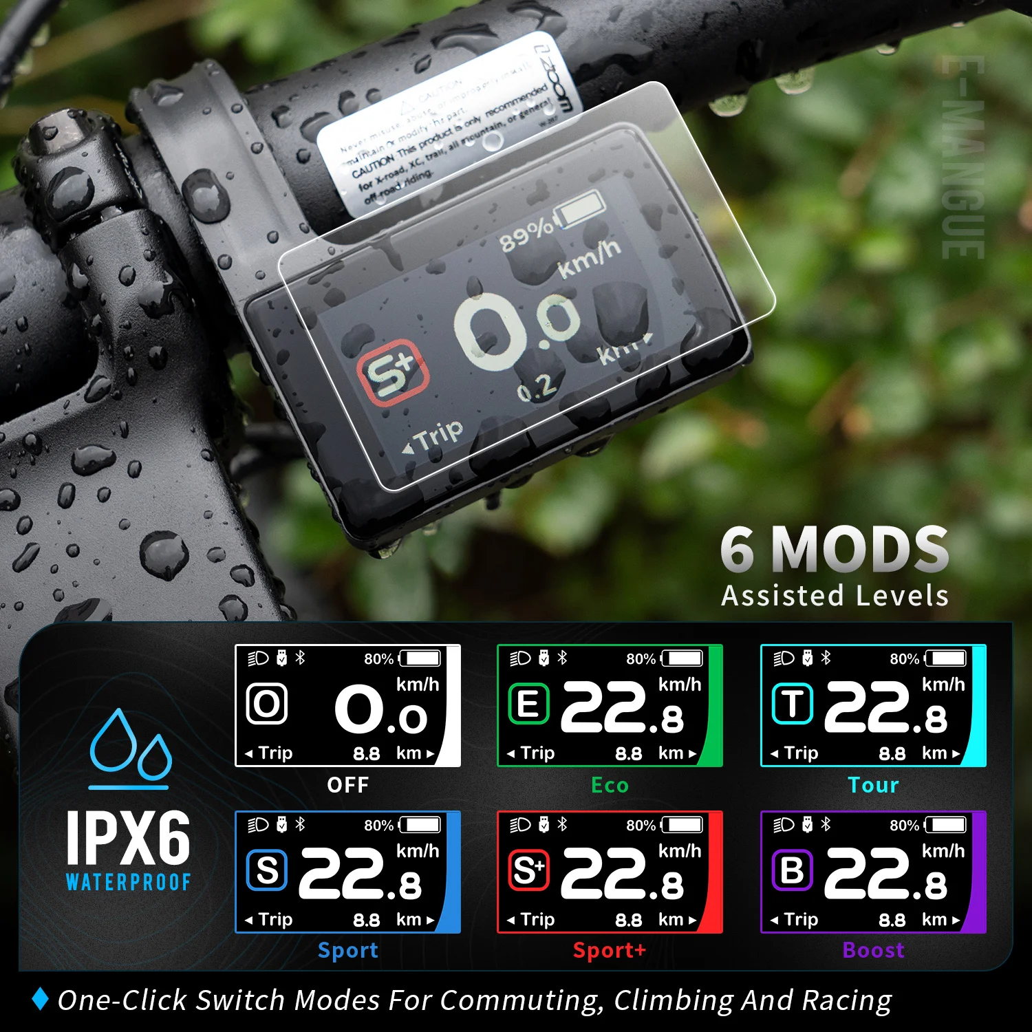 BAFANG DPC245 E-Bike-Display CAN-Protokoll Bluetooth 5.1 LCD-Bildschirm für Bafang Mittelmotor M510 M600 M560 M510 M420 Umrüstsätze – Detail 7
