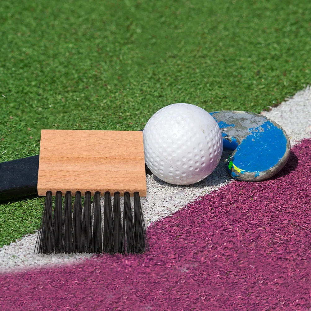 

2 Pcs Baseball Cleaning Brush Home Plate with Wood Handle Umpire Cleaner for Umpires Softball