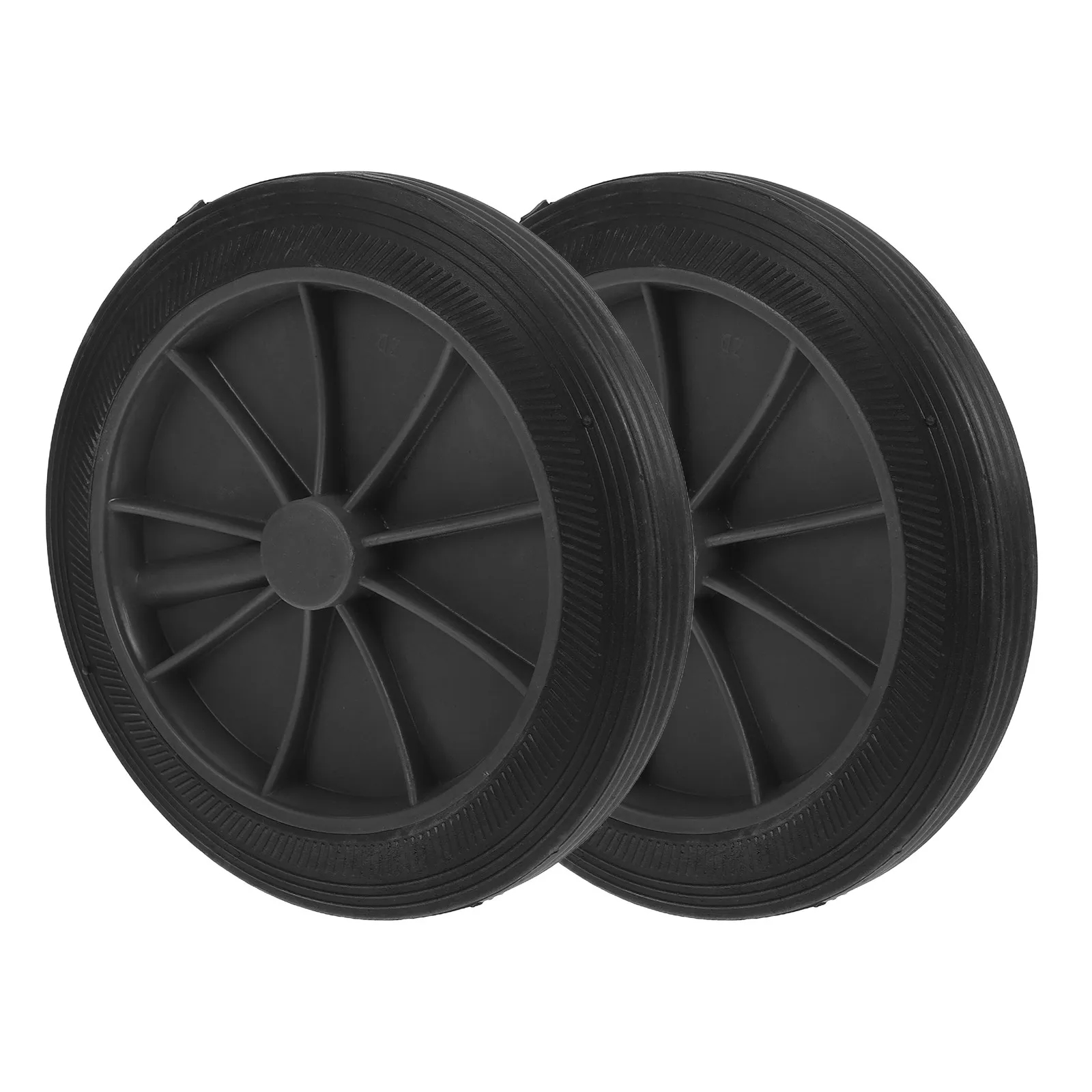 

2 Pcs Garbage Bin Wheels Replacement Commercial Can Accessories with Equipment Parts