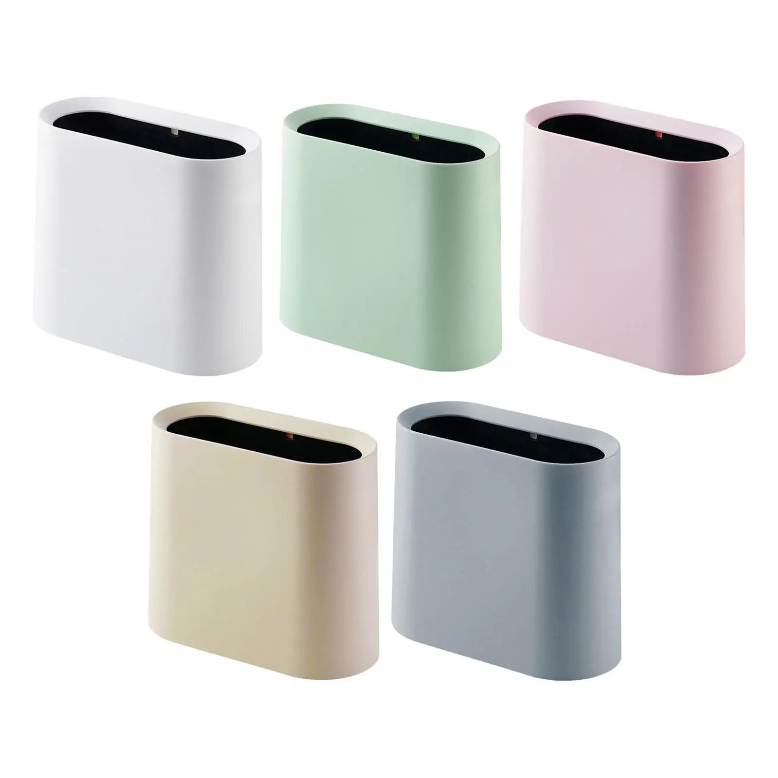 Trash Can, Wastebasket Garbage Can Dustbin Narrow Small Garbage Bin for Kitchen,