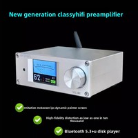 F9 HIFI New Generation Preamplifier with Bluetooth 5.3 USB Flash Drive Player Independent Decoding True Color Pointer Screen