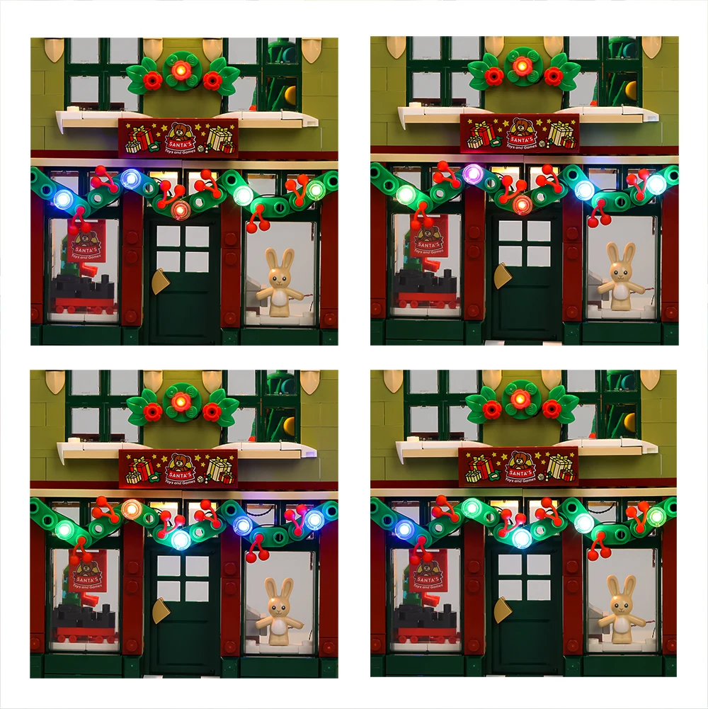 EASYLITE LED Light Kit For Christmas 10308 Holiday Main Street Building Blocks Set Bricks Toys For DIY No Model