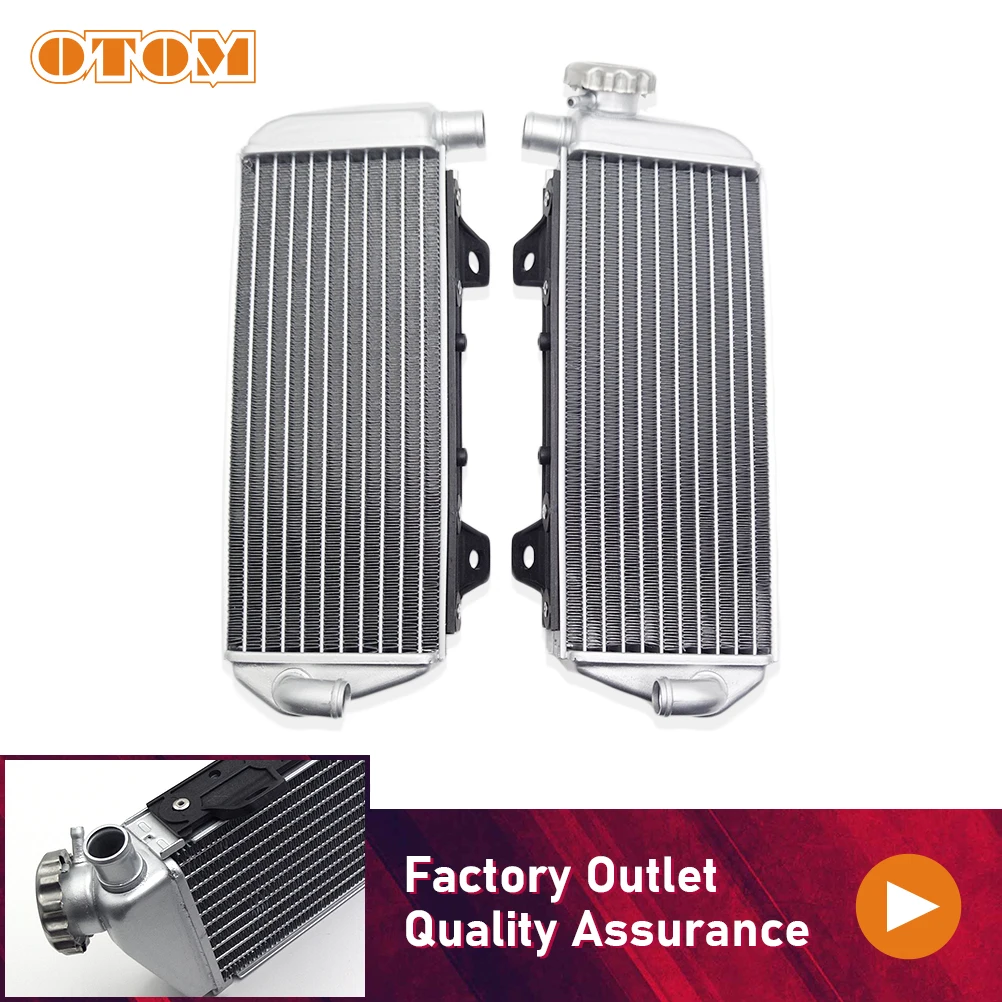 

OTOM Motorcycle 2023 Aluminum Radiator Cooler Engine Cooling For KTM EXC SX XCF HUSQVARNA FC FE TE GASGAS ECF EX MC-F Motocross