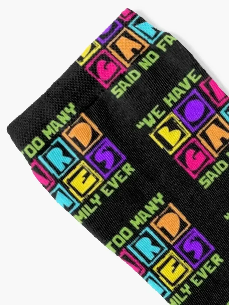 Funny Boardgames Board Games Family Gift Socks sports and leisure tennis bright garter golf Socks Women's Men's