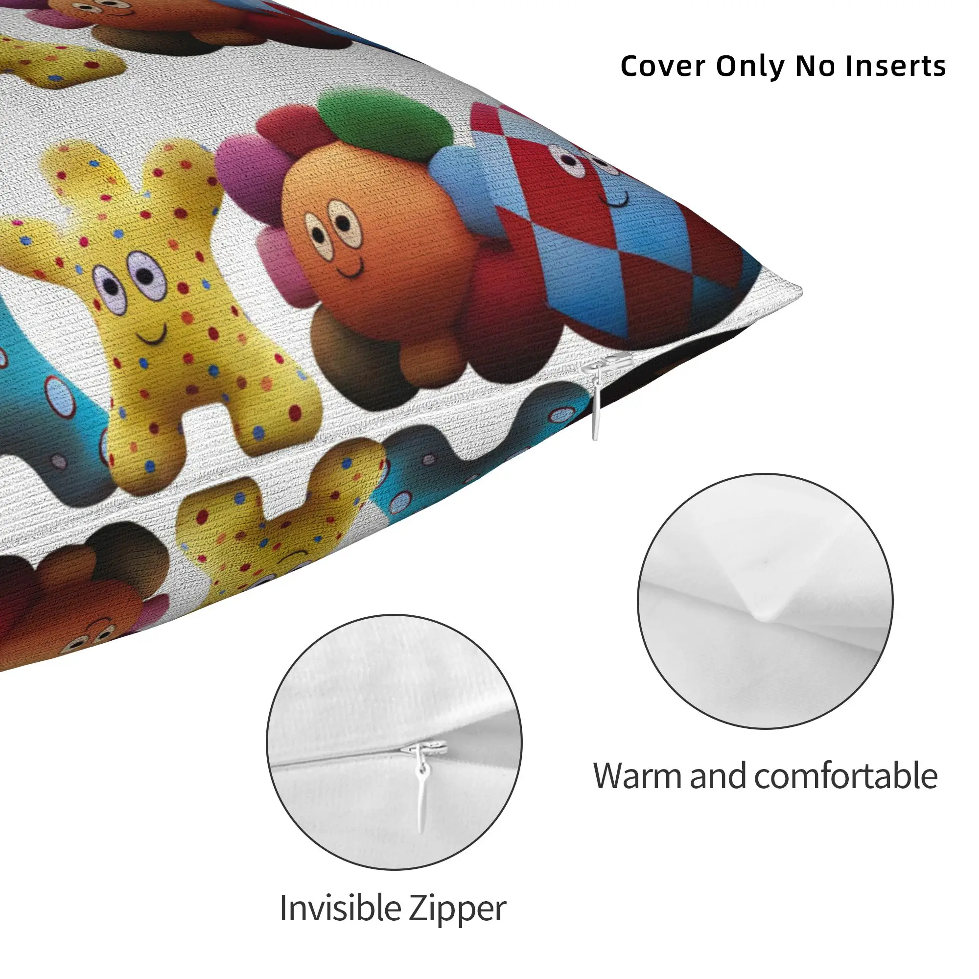 Night Haahoos Gardens Cute Pillowcase Printed Polyester Cushion Cover Decorations Nostalgic Cartoon Pillow Case Cover Wholesale