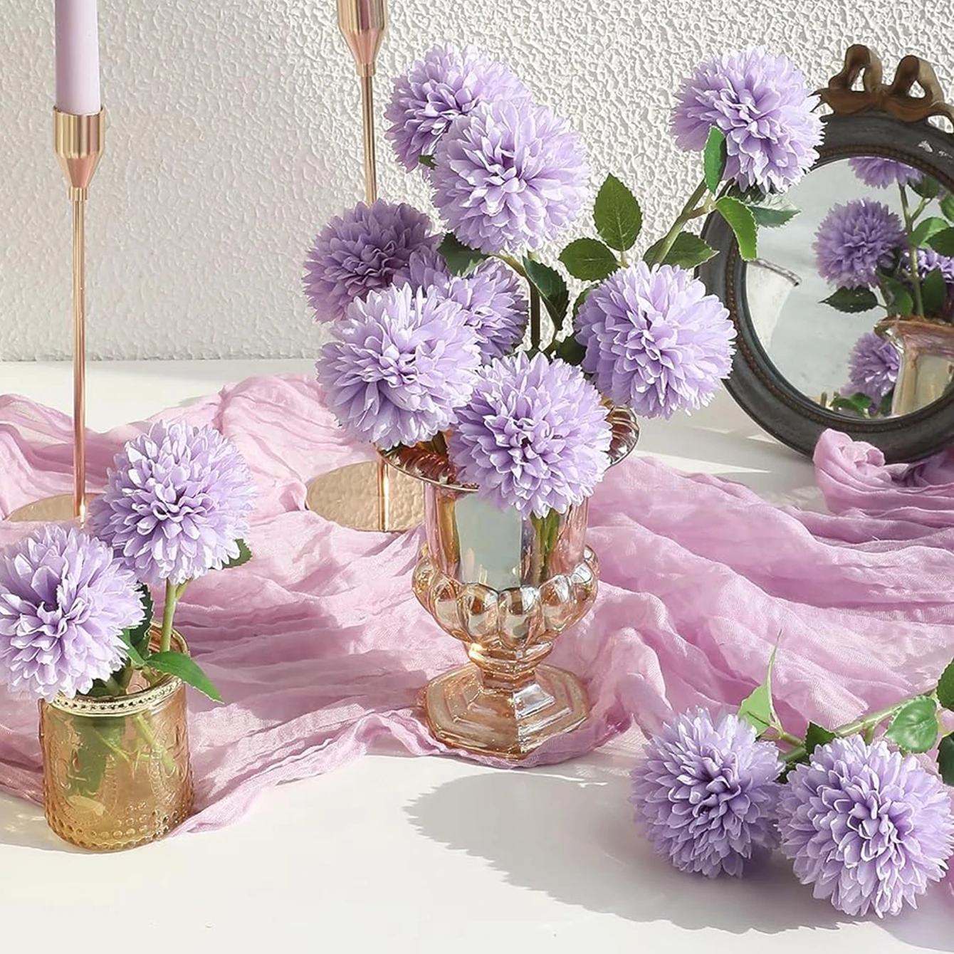 5Pcs Silk Ball Chry…