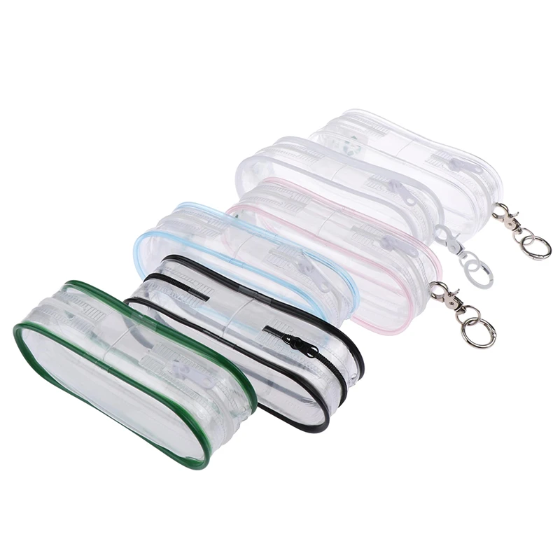Mini Anime Doll Display Bag Transparent Coin Purse Key Chain Pendant Organizer Key Lipstick Earphone Storage Bag Pouch Wallet
