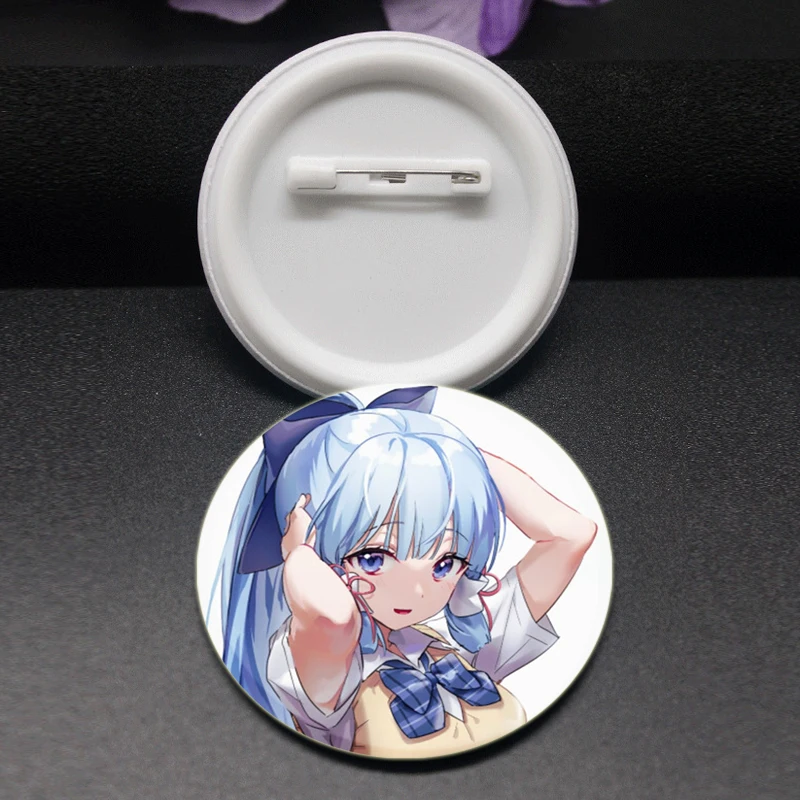 Genshin Impact Enamel Pins Cute Game Anime Brooches Kamizato Ayaka Cartoon Badge Backpack Hat Jewelry Accessories Handmade Gifts