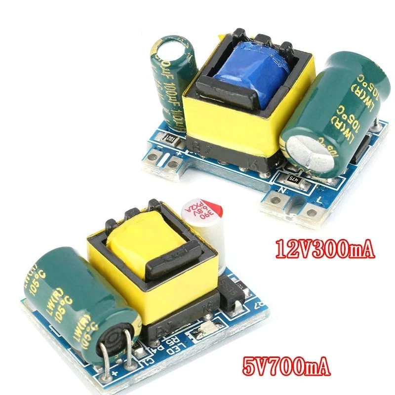 LED Driver AC-DC 5V 700mA 12V 300mA 3.5W Isolated Switch Power Supply Module Buck Converter Step Down Module 220V turn led DIY