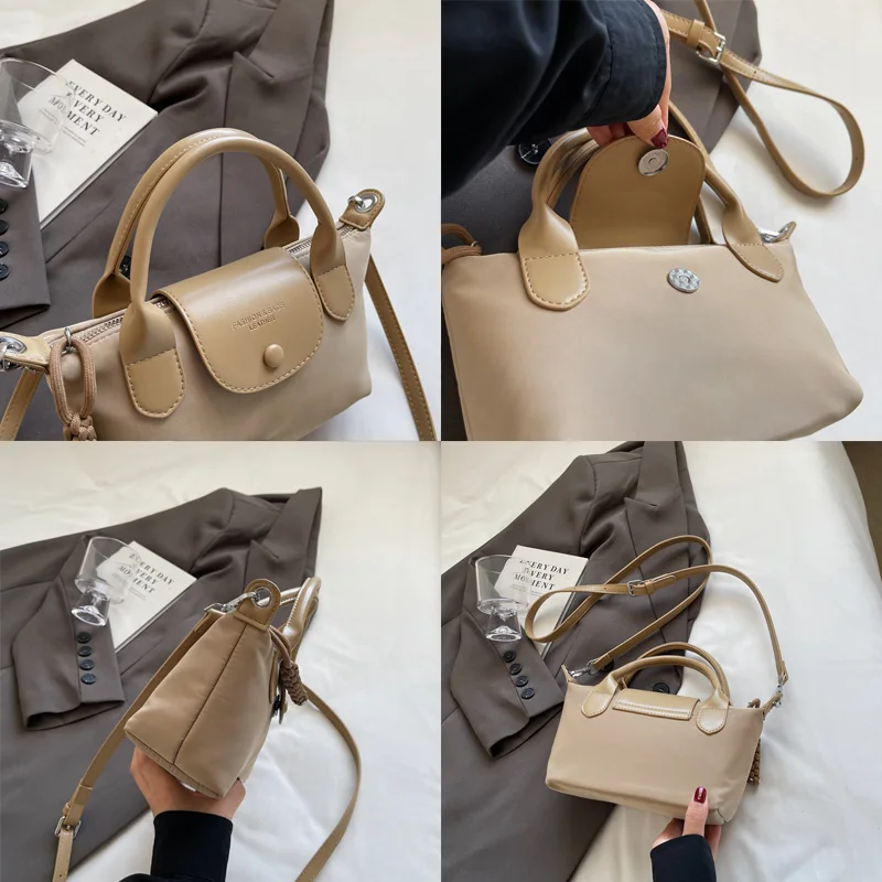 Fashion Lightweight Simple Ladies Shoulder Bag, Large Capacity Durable Classic Ladies Crossbody Dumpling Bag, All Seasons image 6