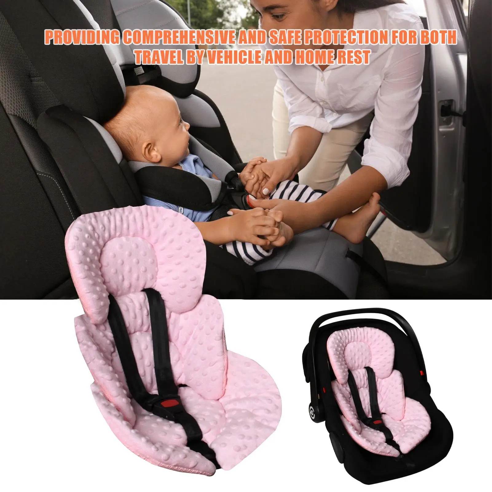 Stroller Liner 2 In 1 Reversible Breathable Supportive Mat Baby Stroller Padding Seat Liners For Comfort Support Boys Toddler