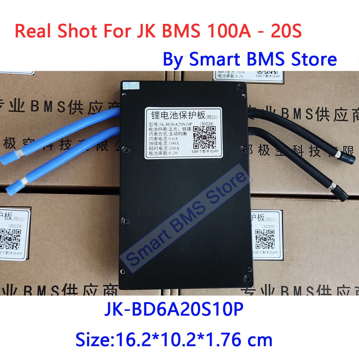 Smart Jikong JK BMS 100A 120A Actieve 0.6A Balans BD6A20S10P BD6A24S10P BD6A20S12P BD6A24S12P 8s 24V 24s 100 100S 100AMP 100AH