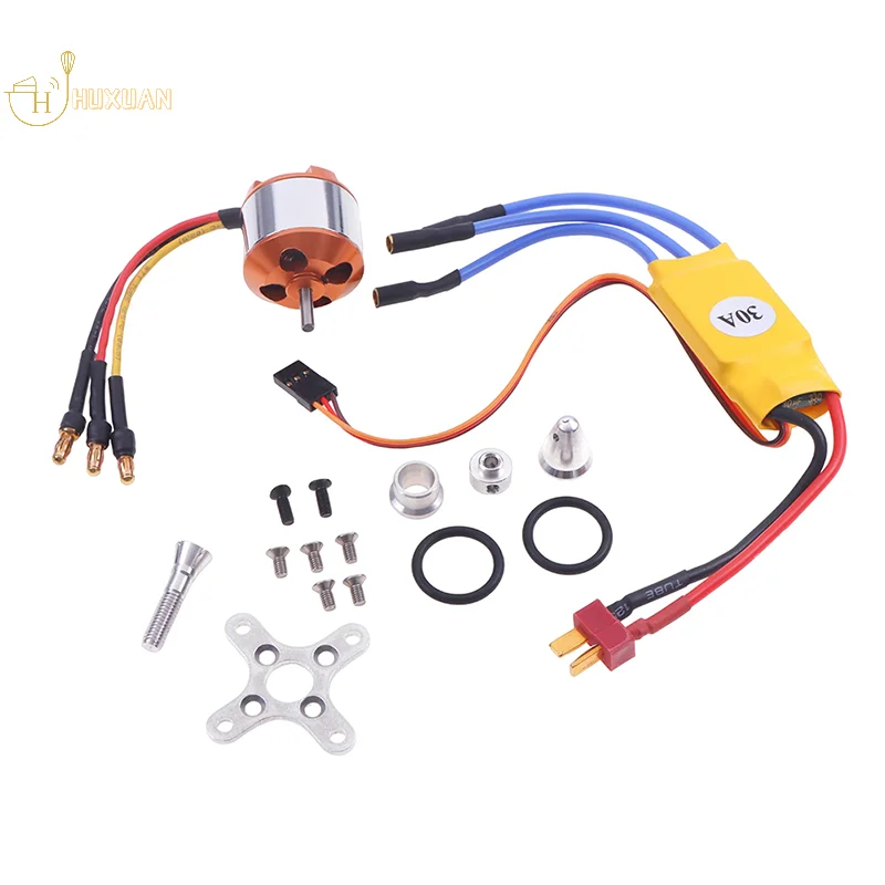 Model aircraft accessories Brushless Motor with 30A Brushless ESC Motor Speed Controller for RC Drone