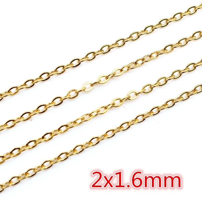 Never Fade Stainless Steel Gold Plated Necklace Chains