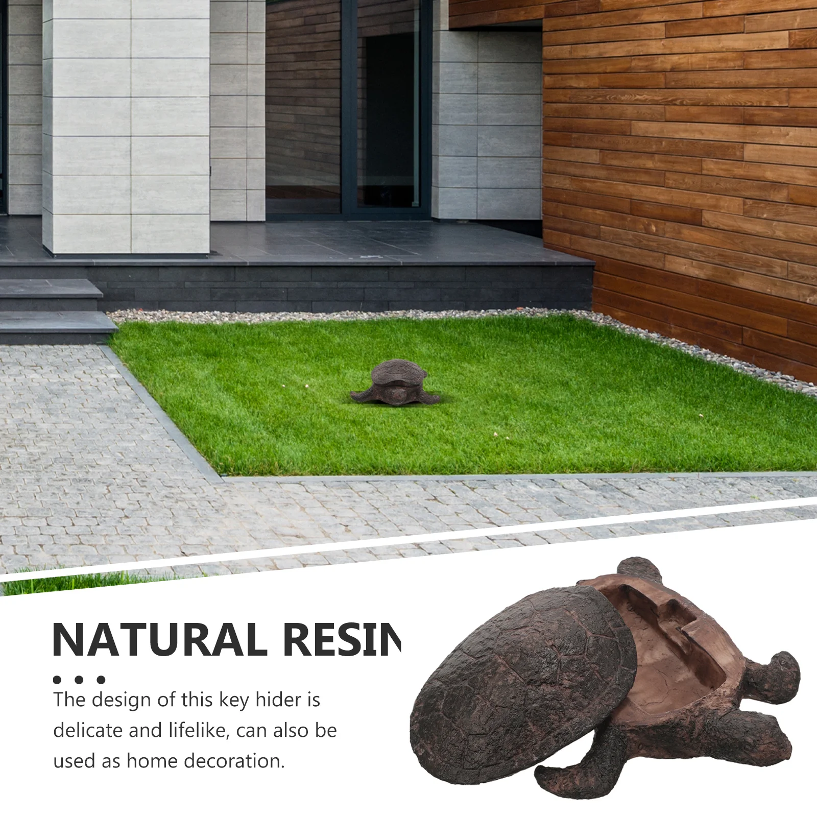 

Outdoor Garden Yard Resin Hider Fake Rock Hide Storage House Holder Saving Box Garden