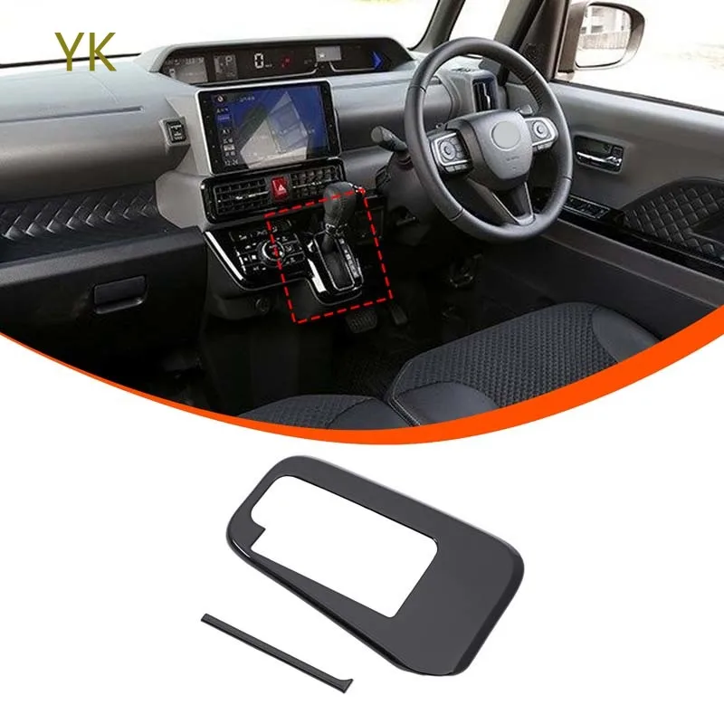 

For Daihatsu Tanto 2020-23 ABS Black Car Gear Shift Panel Center Console Frame Cover Trim Sticker Interior Car Accessories(RHD)