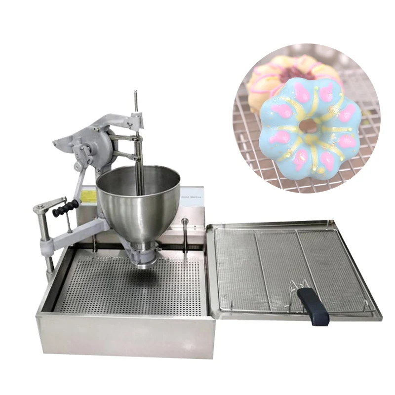 Electric Donut Fry Machine Ball Shape Mini Donuts Machine Cake Donuts Fryer Full Automatic Counting System