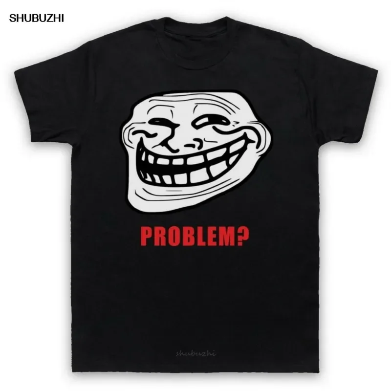 TROLLFACE MEME RAGE COMIC FUNNY TROLL JOKE INTERNET Mens Womens Kids T-Shirt TEE Shirt For Youth Middle-age Old Age